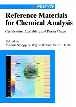 Reference Materials for Chemical Analysis, Markus Stoeppler