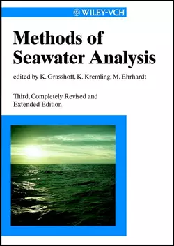 Methods of Seawater Analysis, Klaus Grasshoff