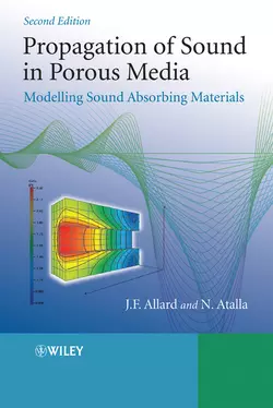 Propagation of Sound in Porous Media Jean Allard и Noureddine Atalla