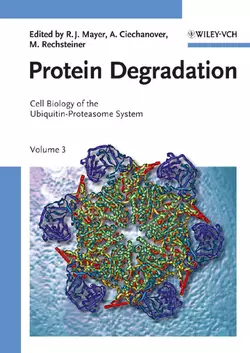 Protein Degradation, Martin Rechsteiner