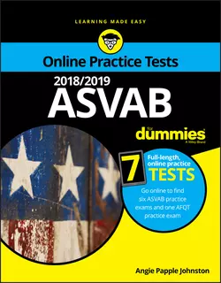 2018/2019 ASVAB For Dummies with Online Practice, Angie Johnston