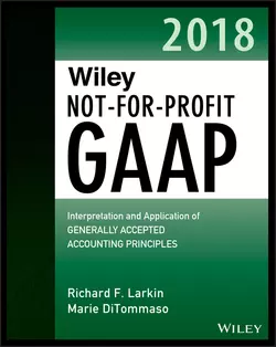 Wiley Not-for-Profit GAAP 2018, Marie DiTommaso