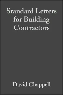 Standard Letters for Building Contractors, David Chappell