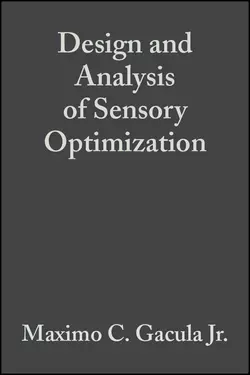 Design and Analysis of Sensory Optimization Maximo C. Gacula