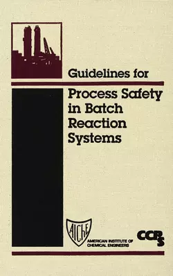 Guidelines for Process Safety in Batch Reaction Systems, CCPS (Center for Chemical Process Safety)