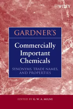 Gardner′s Commercially Important Chemicals, G. W. A. Milne