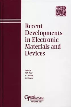 Recent Developments in Electronic Materials and Devices, S.-I. Hirano