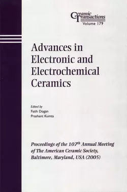 Advances in Electronic and Electrochemical Ceramics, Faith Dogan