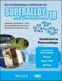 Proceedings of the 8th International Symposium on Superalloy 718 and Derivatives The Minerals, Metals & Materials Society (TMS)