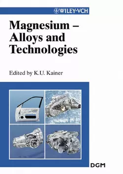 Magnesium Alloys and Technologies, Karl Kainer