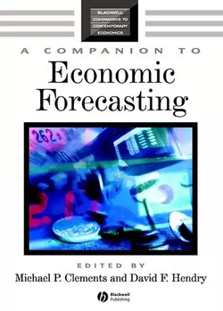 A Companion to Economic Forecasting, Michael Clements