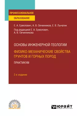 Основы инженерной геологии: физико-механические свойства грунтов и горных пород. Практикум 2-е изд. Учебное пособие для СПО, Евгений Лычагин