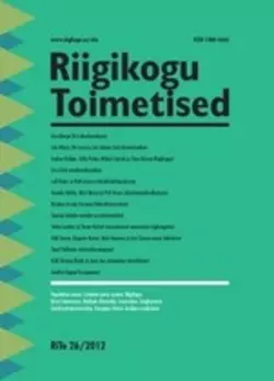 Riigikogu toimetised 26, Riigikogu Kantselei