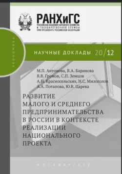 Развитие малого и среднего предпринимательства в России в контексте реализации национального проекта, Владимир Громов