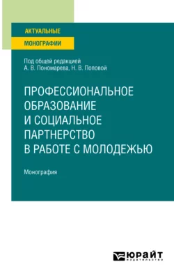 Профессиональное образование и социальное партнерство в работе с молодежью. Монография Зинаида Сенук и Елена Осипчукова