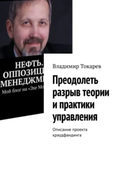 Преодолеть разрыв теории и практики управления. Описание проекта краудфандинга, Владимир Токарев