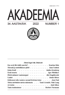 Akadeemia, 1 2022