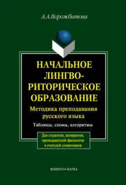 Начальное лингвориторическое образование: Методика преподавания русского языка. Таблицы  схемы  алгоритмы Александра Ворожбитова