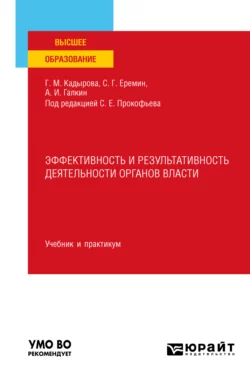 Эффективность и результативность деятельности органов власти. Учебник и практикум для вузов, Сергей Еремин