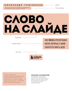 Слово на слайде: как писать презентации, после которых с вами захочется иметь дело, Александр Григорьев