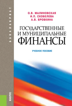 Государственные и муниципальные финансы. (Бакалавриат). Учебное пособие., Александра Бровкина