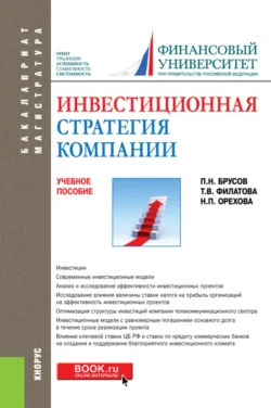 Инвестиционная стратегия компании. (Бакалавриат  Магистратура). Учебное пособие. Петр Брусов и Наталья Орехова