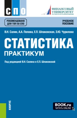 Статистика. Практикум. (СПО). Учебное пособие., Эльвира Чурилова