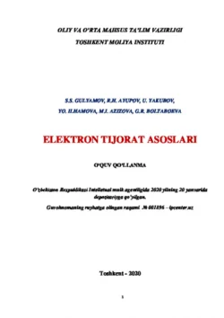 Электрон тижорат асослари Хамдамович Равшан