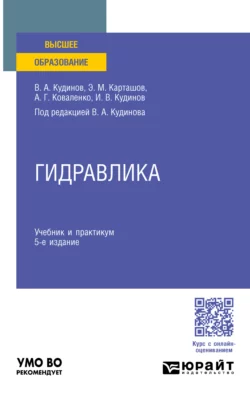 Гидравлика 5-е изд.  пер. и доп. Учебник и практикум для вузов Василий Кудинов и Эдуард Карташов