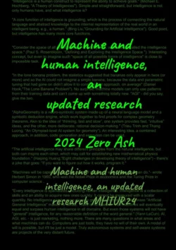 Machine and human intelligence. Updated research, Zero Ash