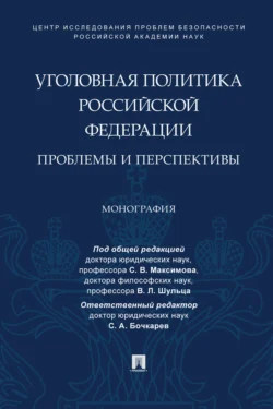 Уголовная политика Российской Федерации: проблемы и перспективы Коллектив авторов