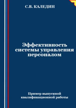 Эффективность системы управления персоналом, Сергей Каледин