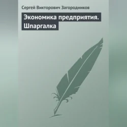 Экономика предприятия. Шпаргалка Сергей Загородников