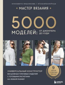 Мастер вязания. 5000 моделей: от джемпера до худи. Универсальный конструктор бесшовных плечевых изделий с готовыми расчетами на любой размер, Елизавета Вишнякова