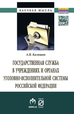 Государственная служба в учреждениях и органах уголовно-исполнительной системы РФ: теория и практика развития, Андрей Каляшин