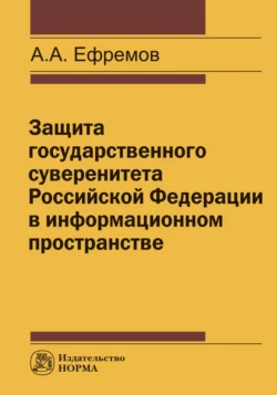 Защита государственного суверенитета РФ в информационном пространстве, Алексей Ефремов