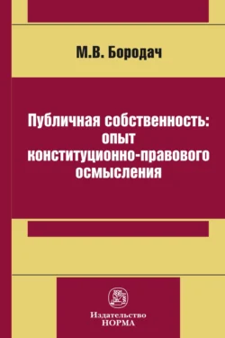 Публичная собственность: опыт конституционно-правового осмысления, Михаил Бородач