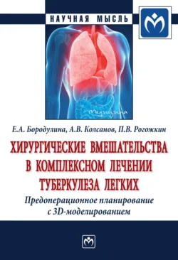 Хирургические вмешательства в комплексном лечении туберкулеза легких. Предоперационное планирование с 3D моделированием: Монография, Елена Бородулина