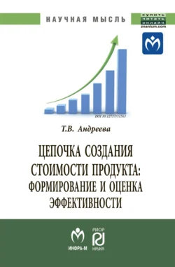 Цепочка создания стоимости продукта: формирование и оценка эффективности, Татьяна Андреева