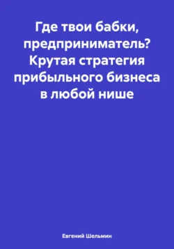 Где твои бабки  предприниматель? Крутая стратегия прибыльного бизнеса в любой нише Евгений Шельмин