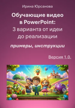 Обучающие видео в PowerPoint: 3 варианта от идеи до реализации. Версия 1.0 Ирина Юрсанова